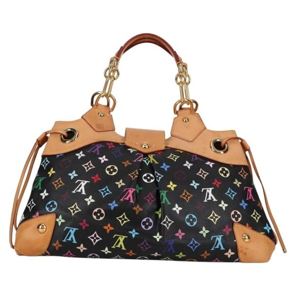 LOUIS VUITTON Monogram Multicolor Ursula Tote Bag Black M40124 LV Auth 138074V - Picture 2 of 16